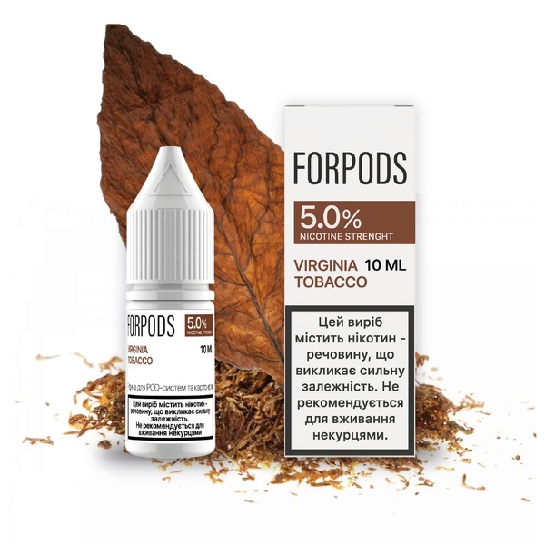 Рідина Forpods Virginia Tobacco 10 мл, 50 мг