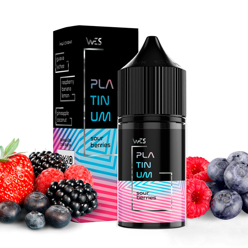 Набор WES Platinum Sour Berries, 30 мл