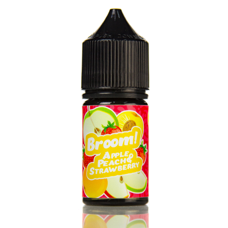 Жидкость Broom! Salt Apple Peach Strawberry, 30 мл