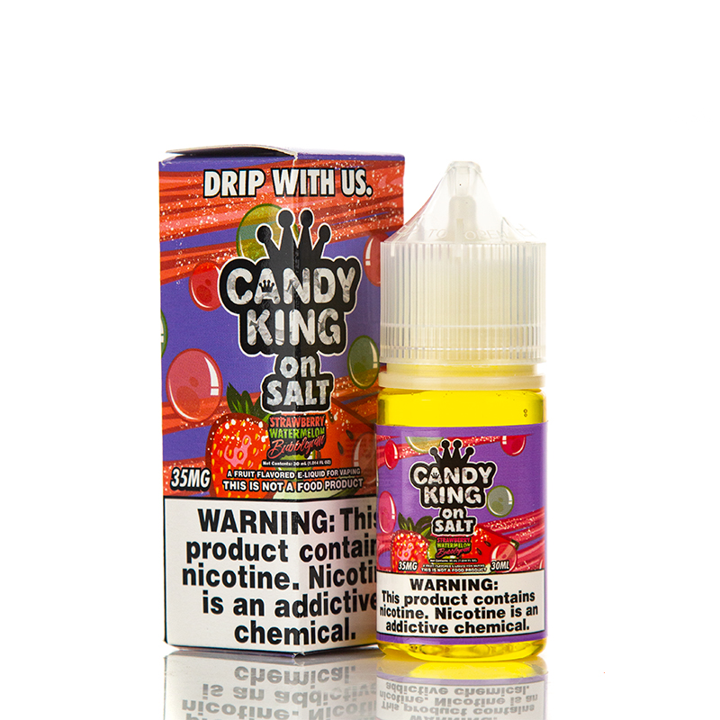 Рідина Candy King On Salt - Strawberry Watermelon Bubblegum, 30 мл