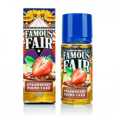 Жидкость Famous Fair Strawberry Pound Cake, 100 мл