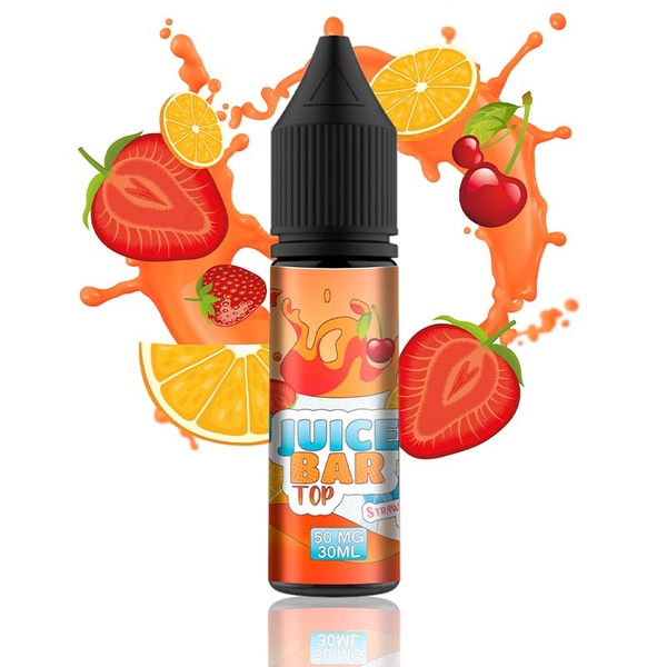Жидкость Juice Bar TOP Strawberry Orange Cherry, 15 мл